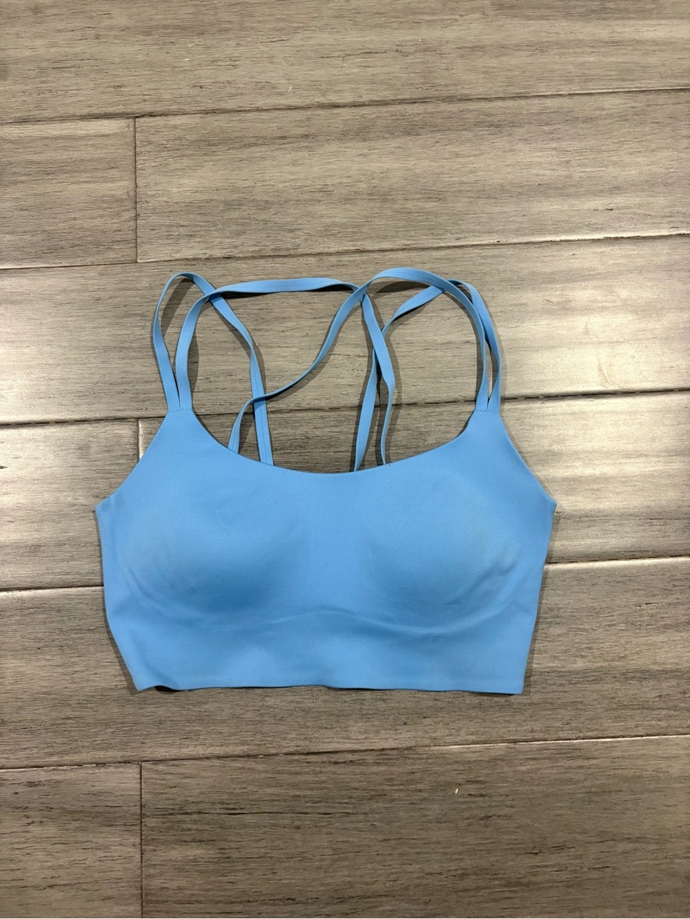 Offline Light Blue Strappy Seamless Sports Bra